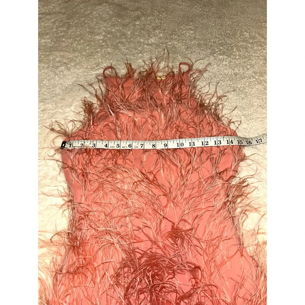 cult gaia Pink Feathered Mini Dress - Picture 7 of 8